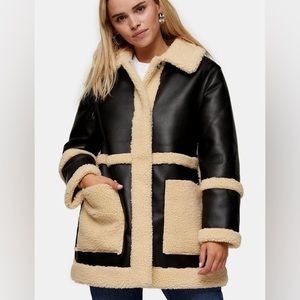 Reversible Borg Fur Jacket